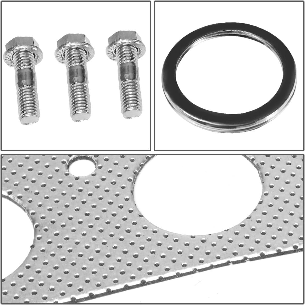 DNA Motoring GKTSET-MRS Aluminum Exhaust Manifold Header Gasket Set Replacement
