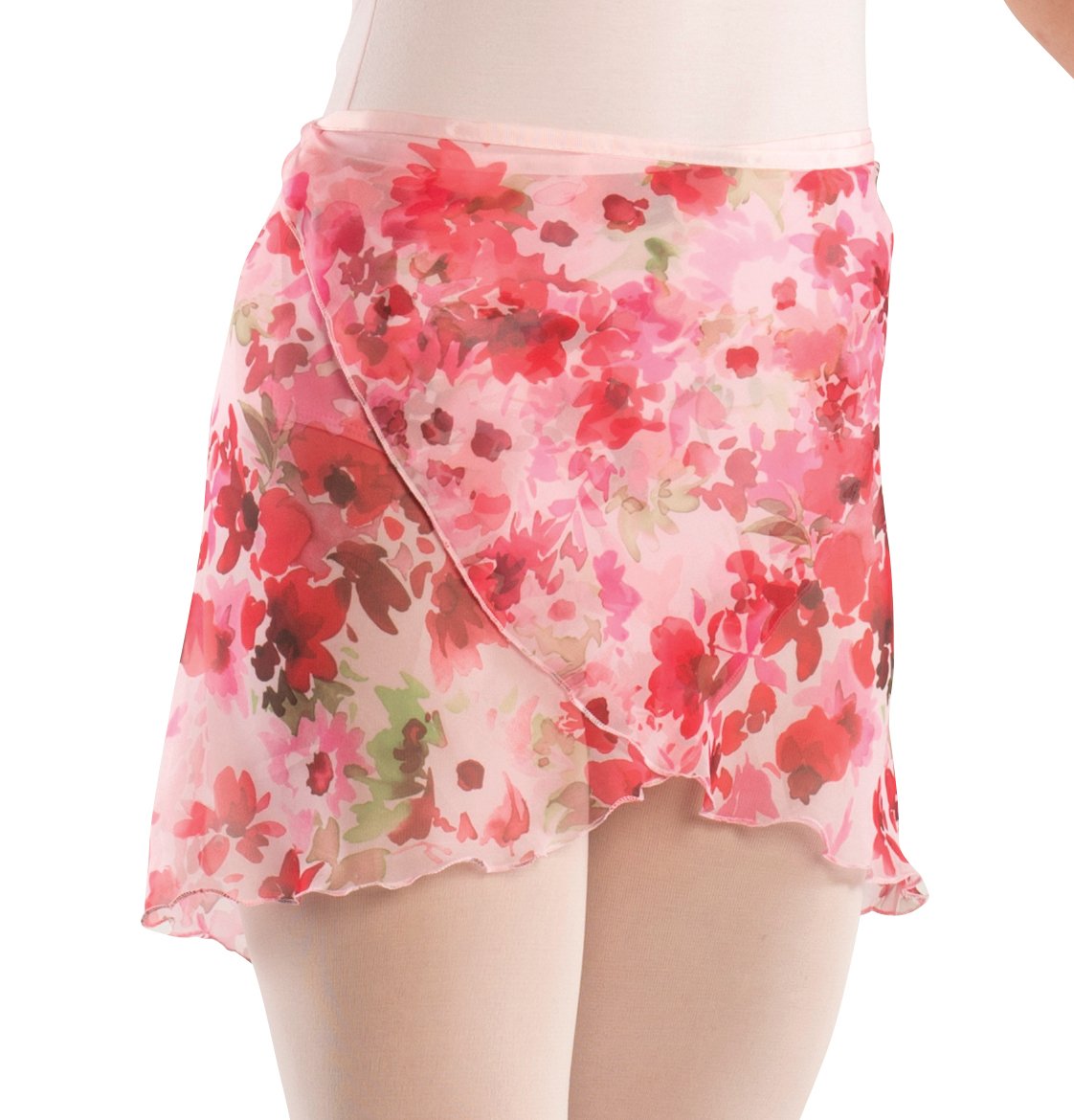Women's Chiffon Floral Dance Skirt (Petite/Small Adult)