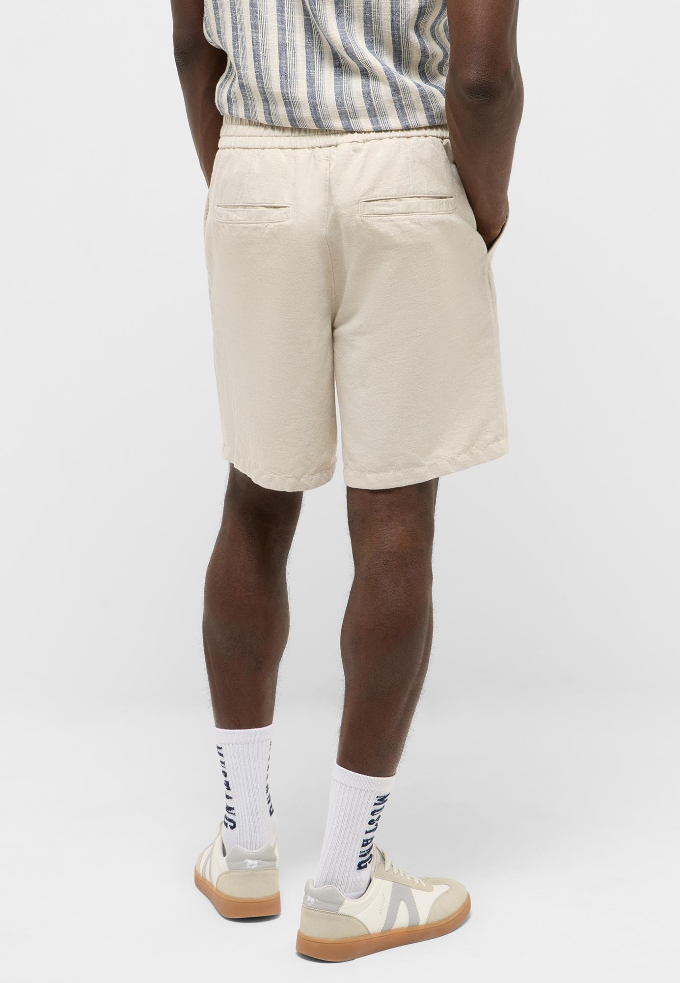 MUSTANG Style Linen Jogger - Shorty Mężczyźni