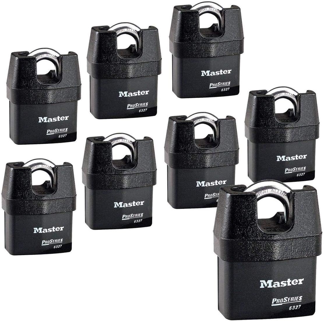 Master Lock Pro Series Padlock (8) High Security Locks 6327NKA8 w