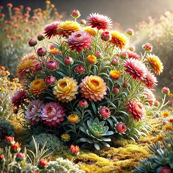 Seeds Strawflower Dwarf Mix/Immortelle Helihrizum/Annual Flowers