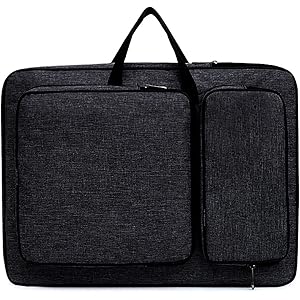 Borsa Per Disegno A3 Impermeabile - Portafoglio Per Artisti, Nero - Foto 12