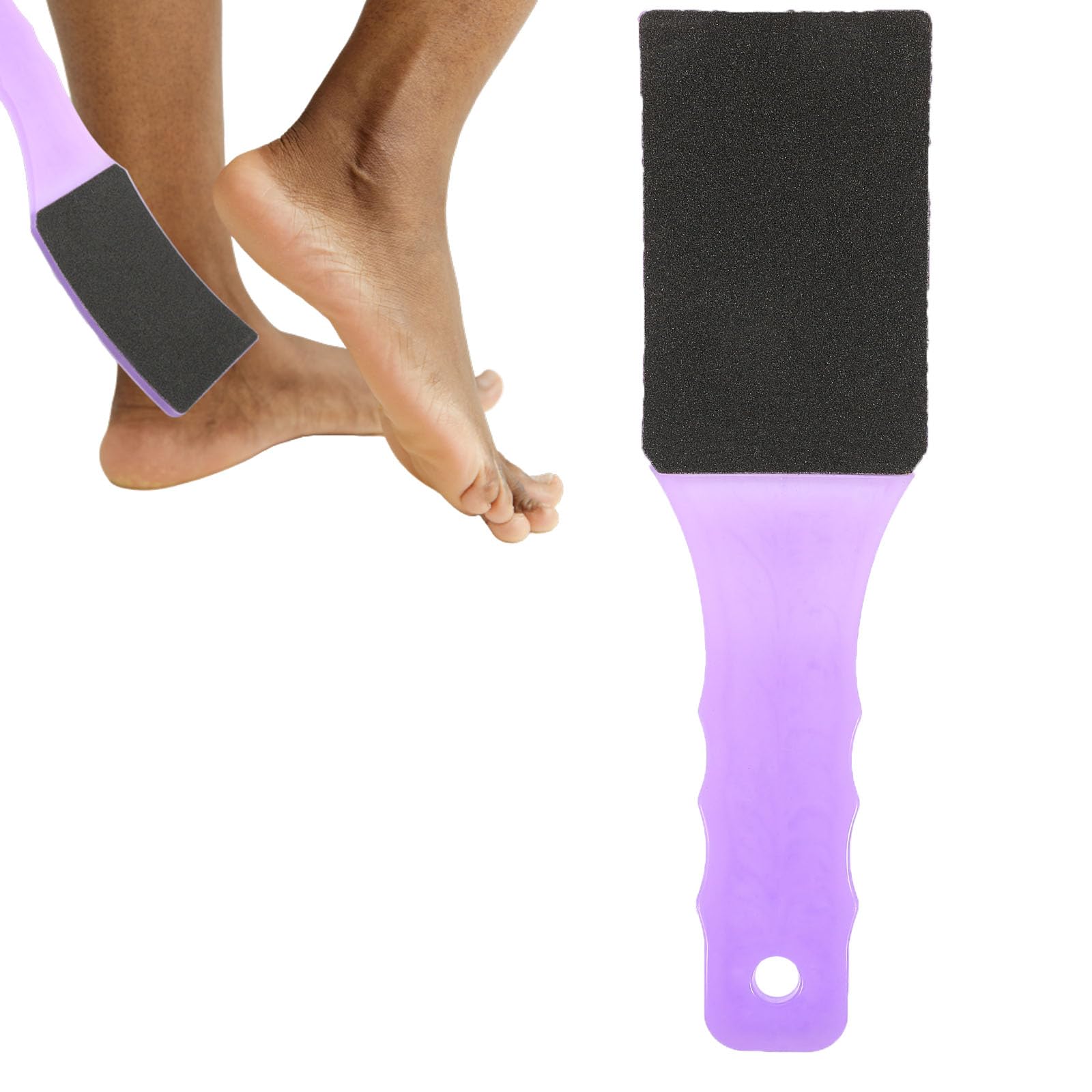 Beavorty Dry Foot File Foot Files for Pedicures Feet Rasp Feet Filer Dead Skin Double Sided Foot Care Curved Foot File Professional Foot Scraper (Random Color)
