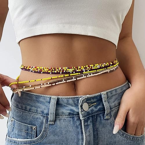 Miniatura 2 de Cadenas de cuerpo de cintura con cadena de perlas en capas