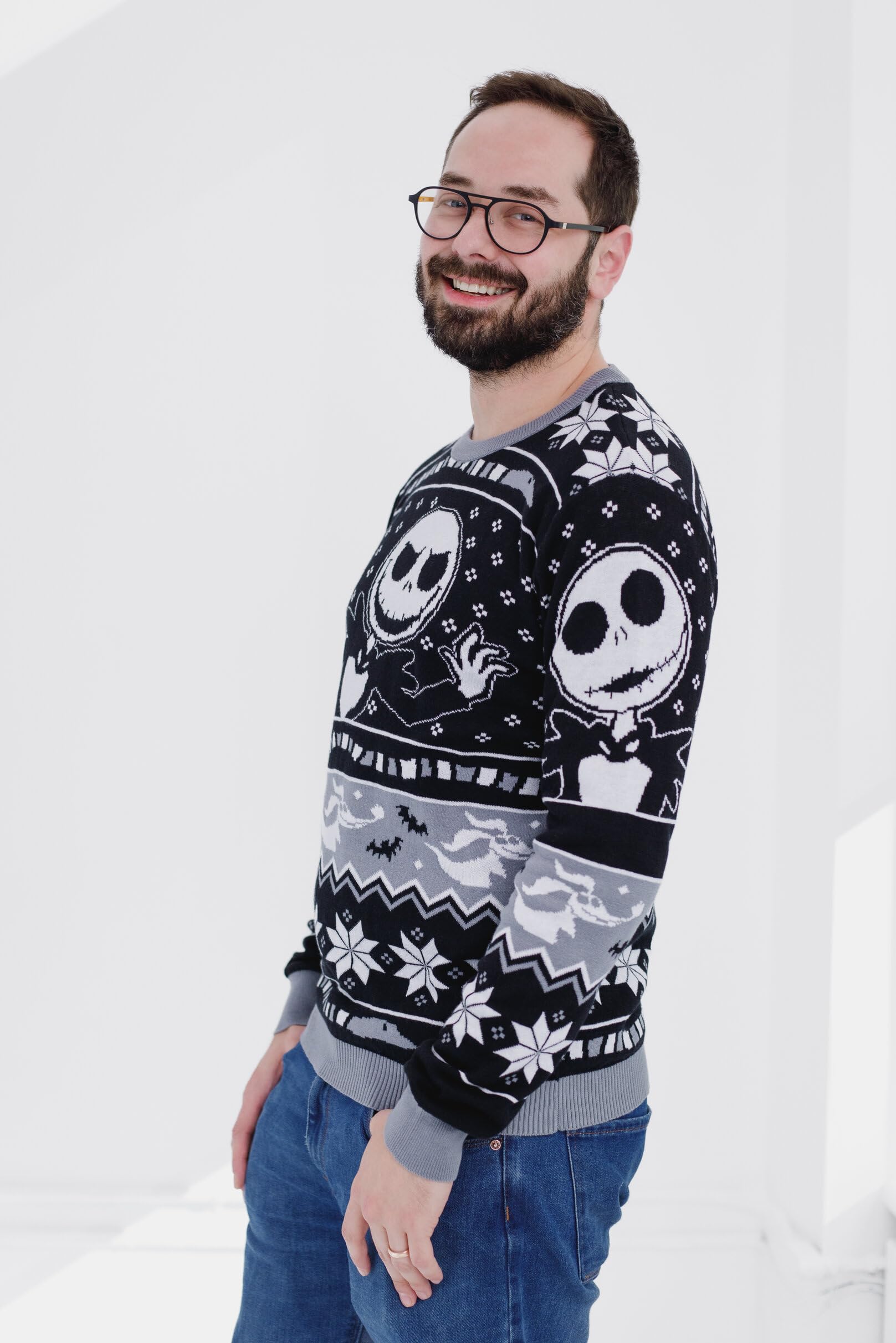 Disney Nightmare Before Christmas pasujący sweter rodzinny maluch do dorosłych rozmiary (2T - 2XL)