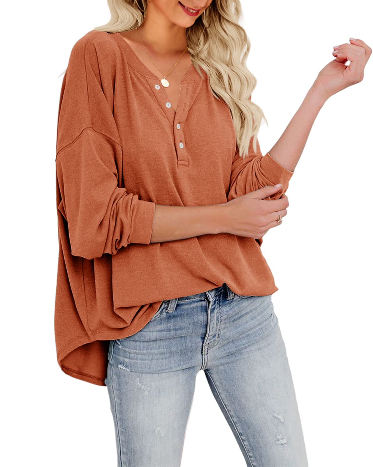 Tutorutor Womens Oversized Long Sleeve Sweatshirts Hoodies Pullover