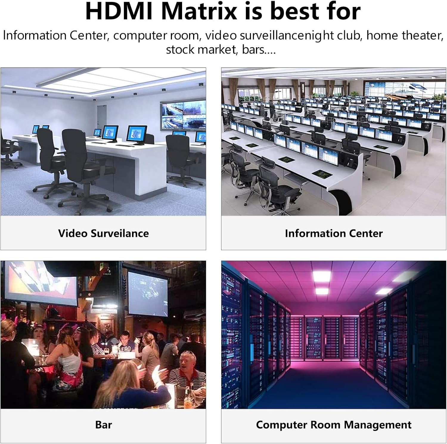 HDMI Matrix applications in various settings
