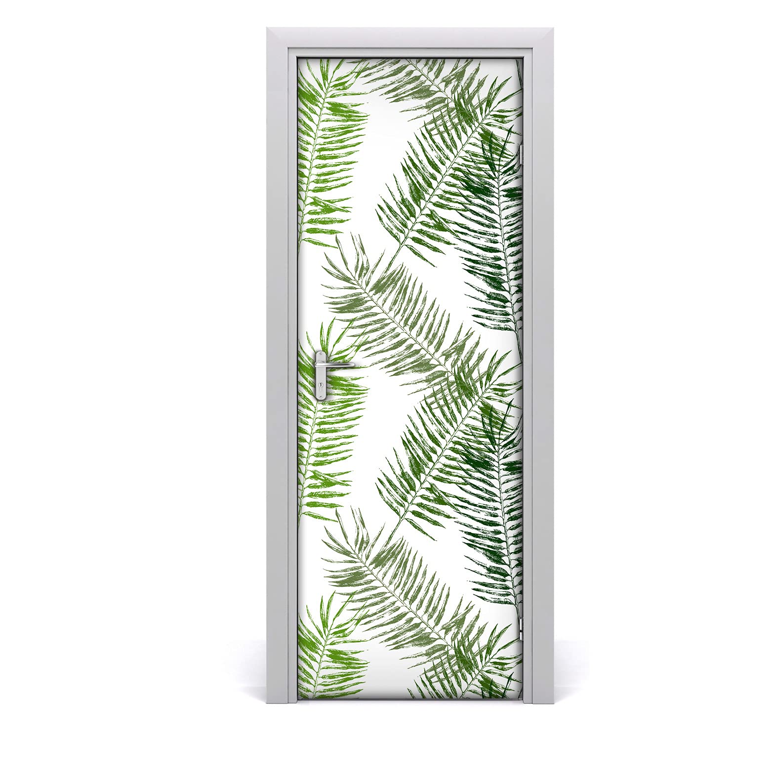 Autocollant de porte Palms Leafs pour une ambiance salon nature