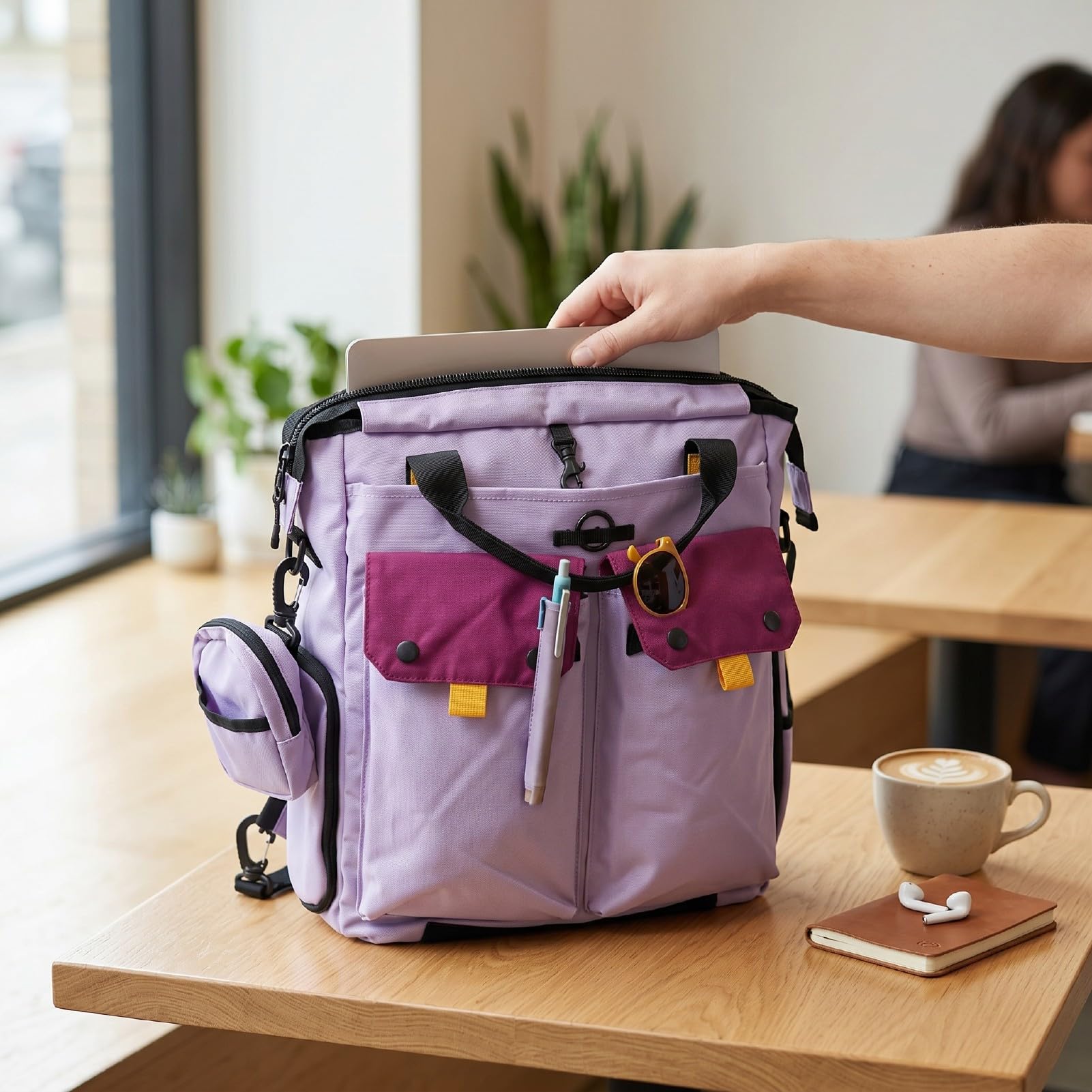 Cryfokt Tennis Racket Backpack with Laptop Compartment