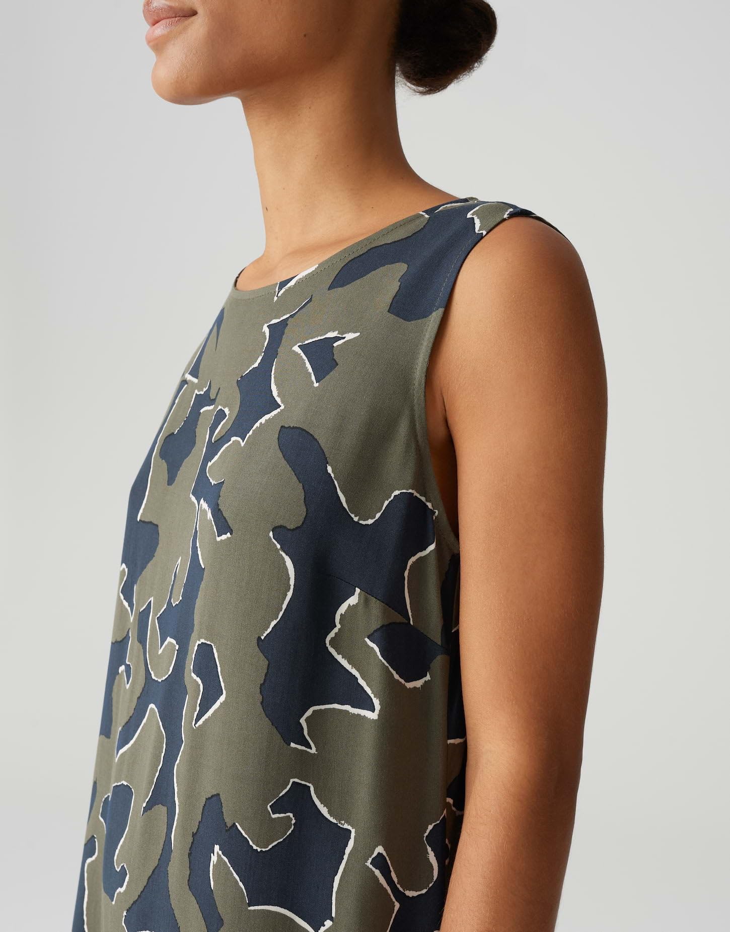 OPUS Damen Midikleid | Trägerkleid WICY Wildflower mit abstraktem Print