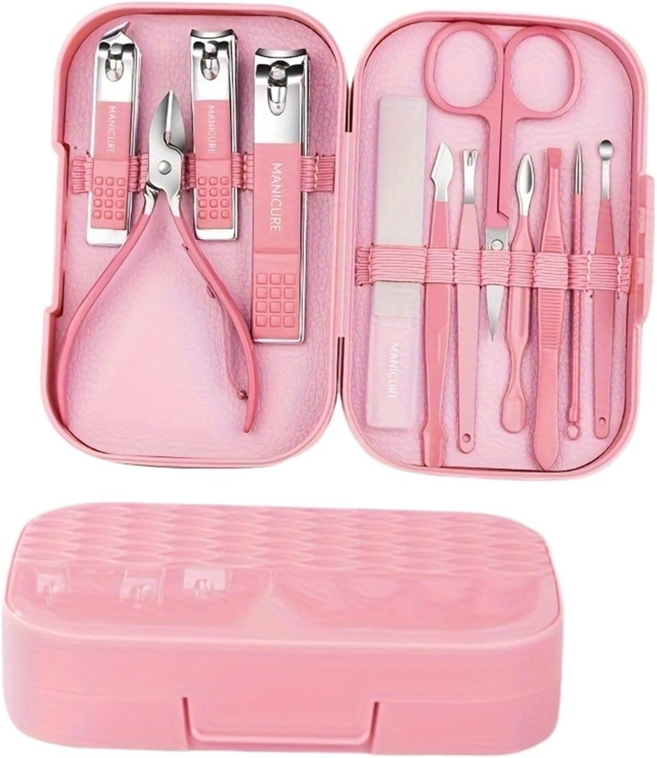 Nail Clipper Set 12Pcs Colorful Stainless Steel Nail Scissors Manicure Tools Nail Clipper Set Pedicure Care Cuticle Nipper Travel Kit Nail Art Fingernail Clipper(Purple)