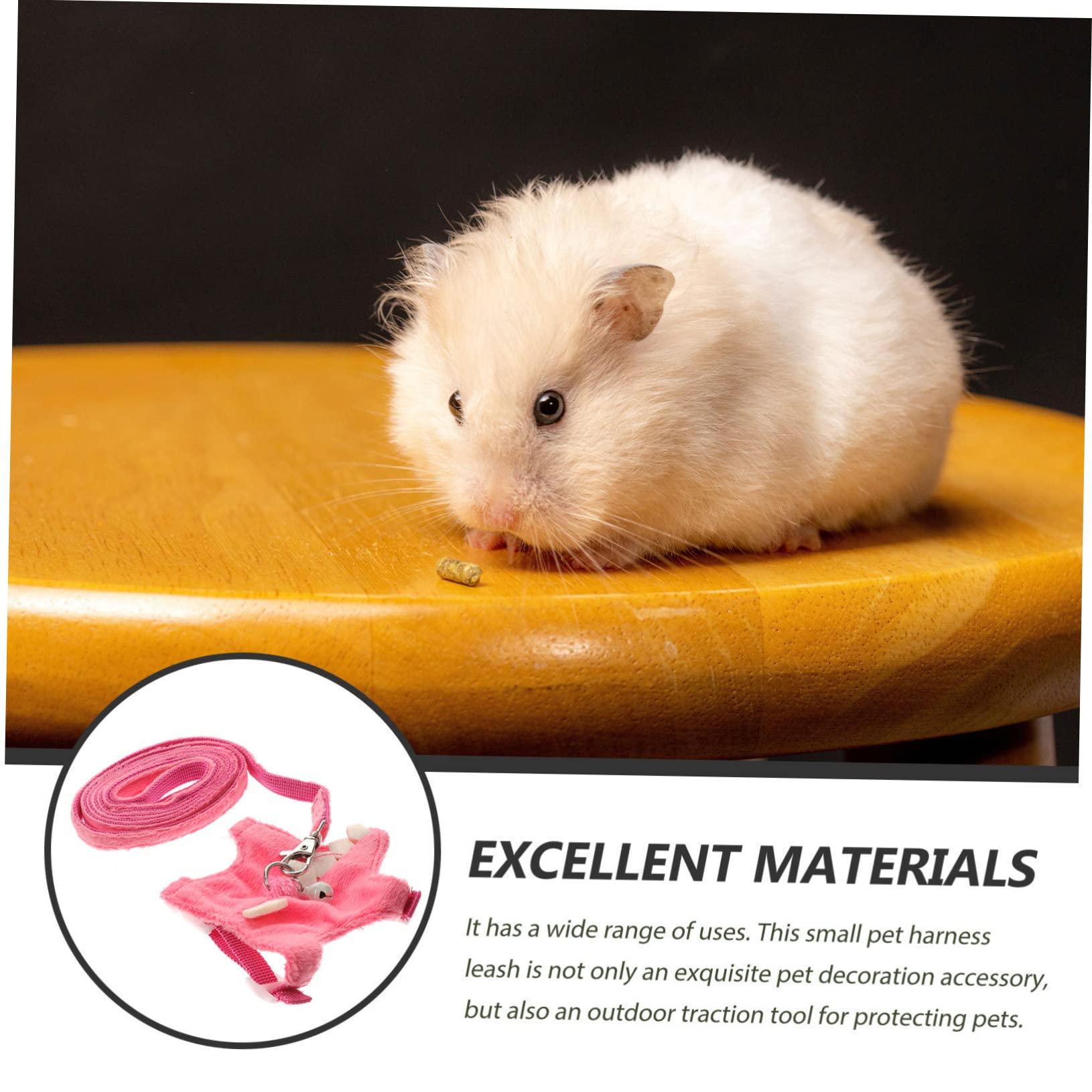 SUPVOX 3pezzi Imbracatura e Guinzaglio Per Animali Pet Walking Vest Ferret e Scoiattoli Materiale Resistente e Design Traspirante Per Attività Indoor e Outdoor