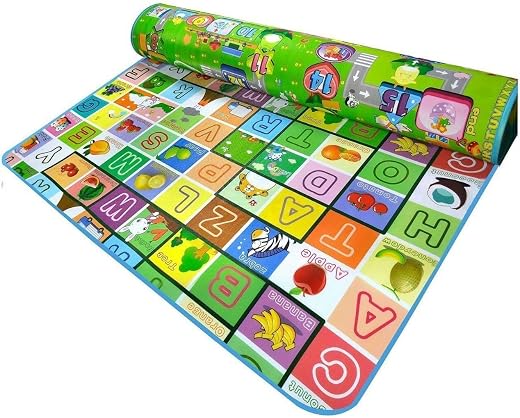 Alokrupswam Baby mat Waterproof Double Side Baby Play Crawl Floor Mat for Kids Picnic School Home (Size -6 X 4 Foot)