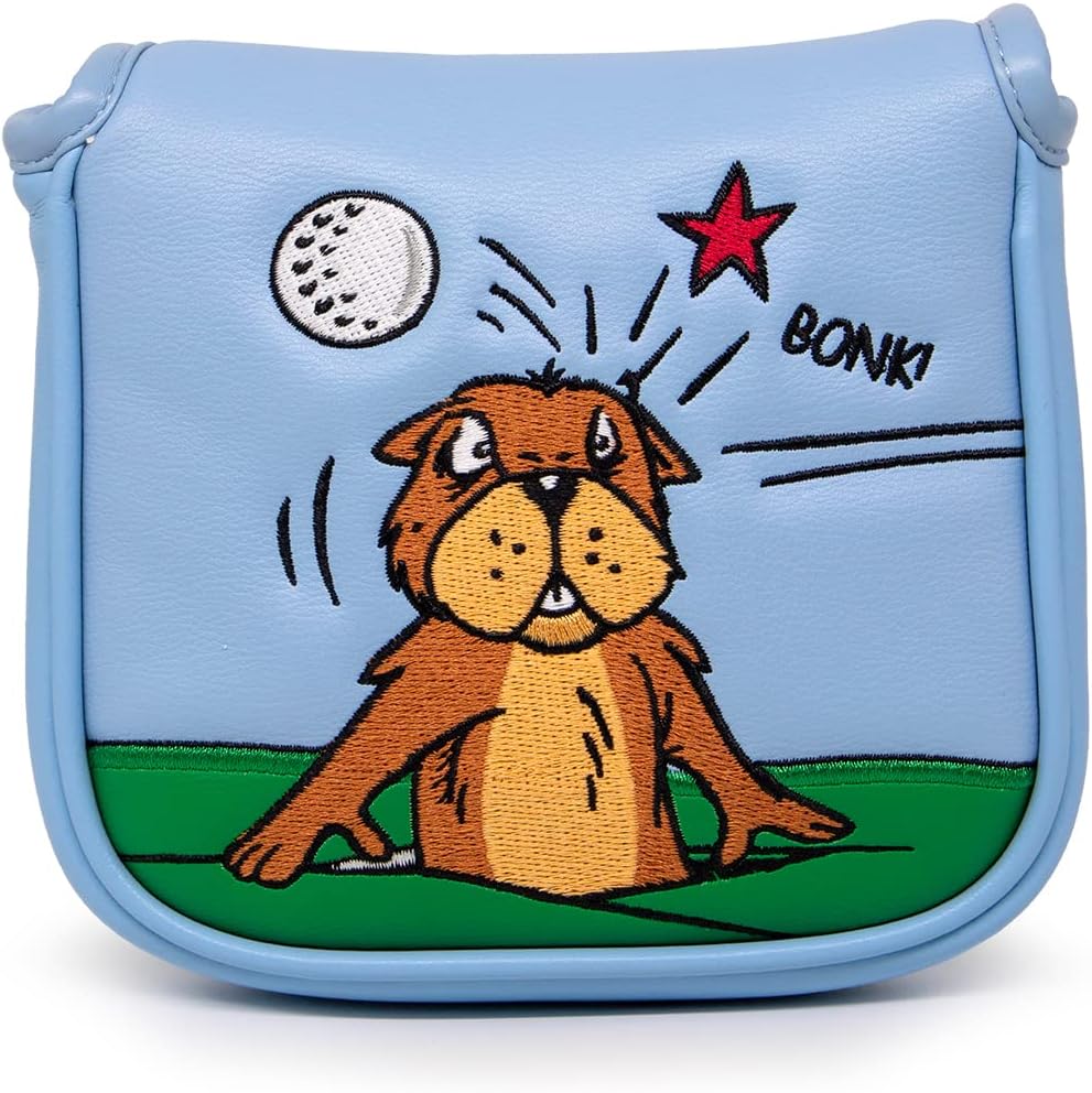 Golf Club Head Covers Funny Mallet Putter Cover with Strong