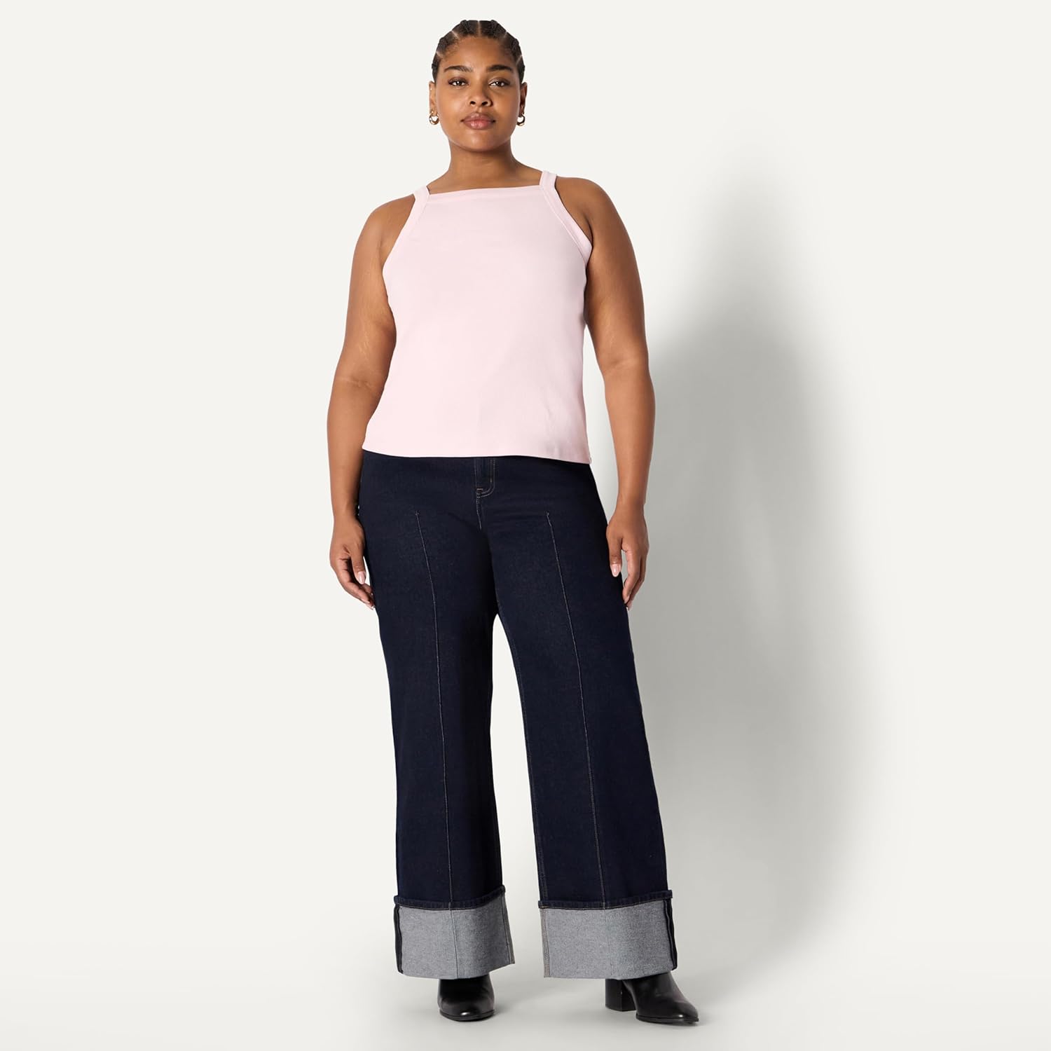 Amazon Essentials (Demi's Pick) Women's Slim-Fit Stretch Rib High-Neck Tank - Image 7