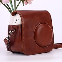 Vista 4 de Frankmate Protective Case for Fujifilm Instax Mini 7+ SE Instant Camera, Premium PU Leather Mini 7 Plus 7c 7s Case Bag with Removable Adjustable