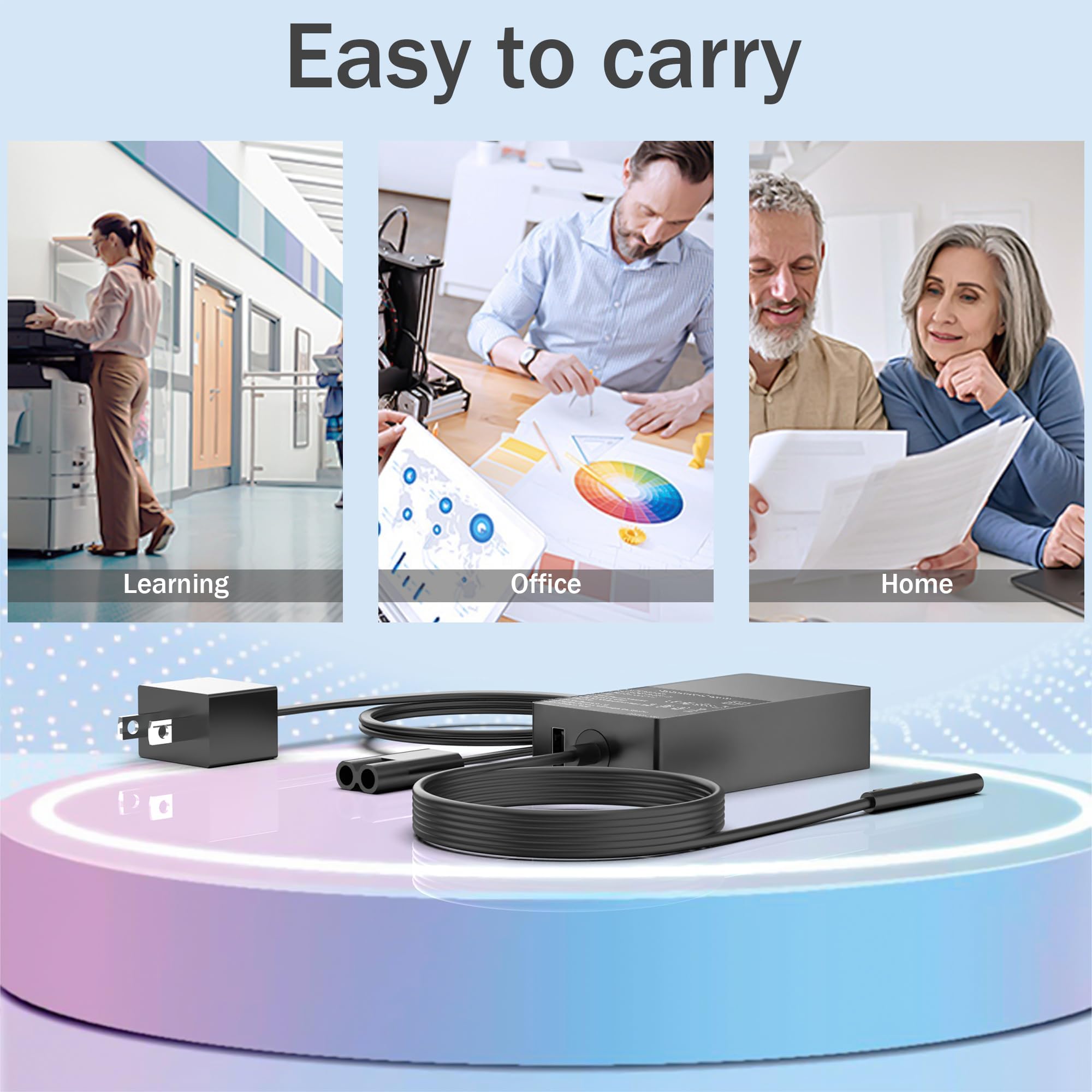 Amazon.com: INEXEWOC 65W Surface Pro Charger Compatible with