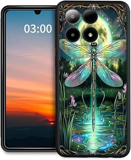 for Boost Summit 5G 2024 Case,Slim Soft TPU Silicone Anti-Scratch Shookproof Protective Cover-Green Dragonfly