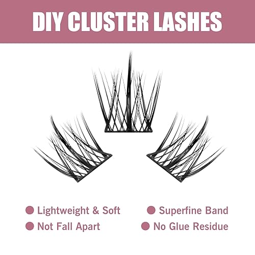 Miniatura 2 de Extensiones de pestañas individuales 10D, 240 unidades, 0.315-0.551 in, mezcla de pestañas rizadas C, grosor 0.07, pestañas naturales reutilizables,