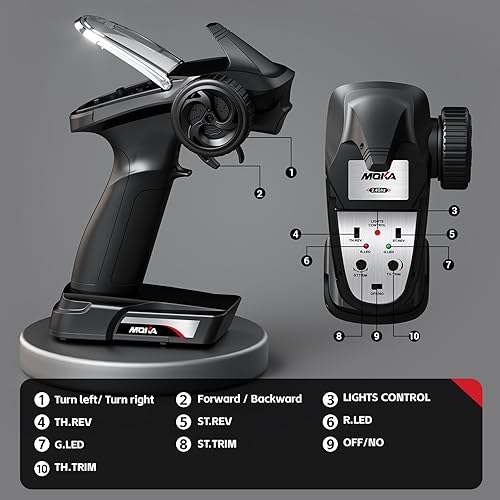 Miniatura 7 de 116 4WD sin escobillas, 70+kmh (pico) coche remoto de alta velocidad, camiones RC 4X4 Offroad con baterías de 3000mAh, los juguetes RC Truggy para