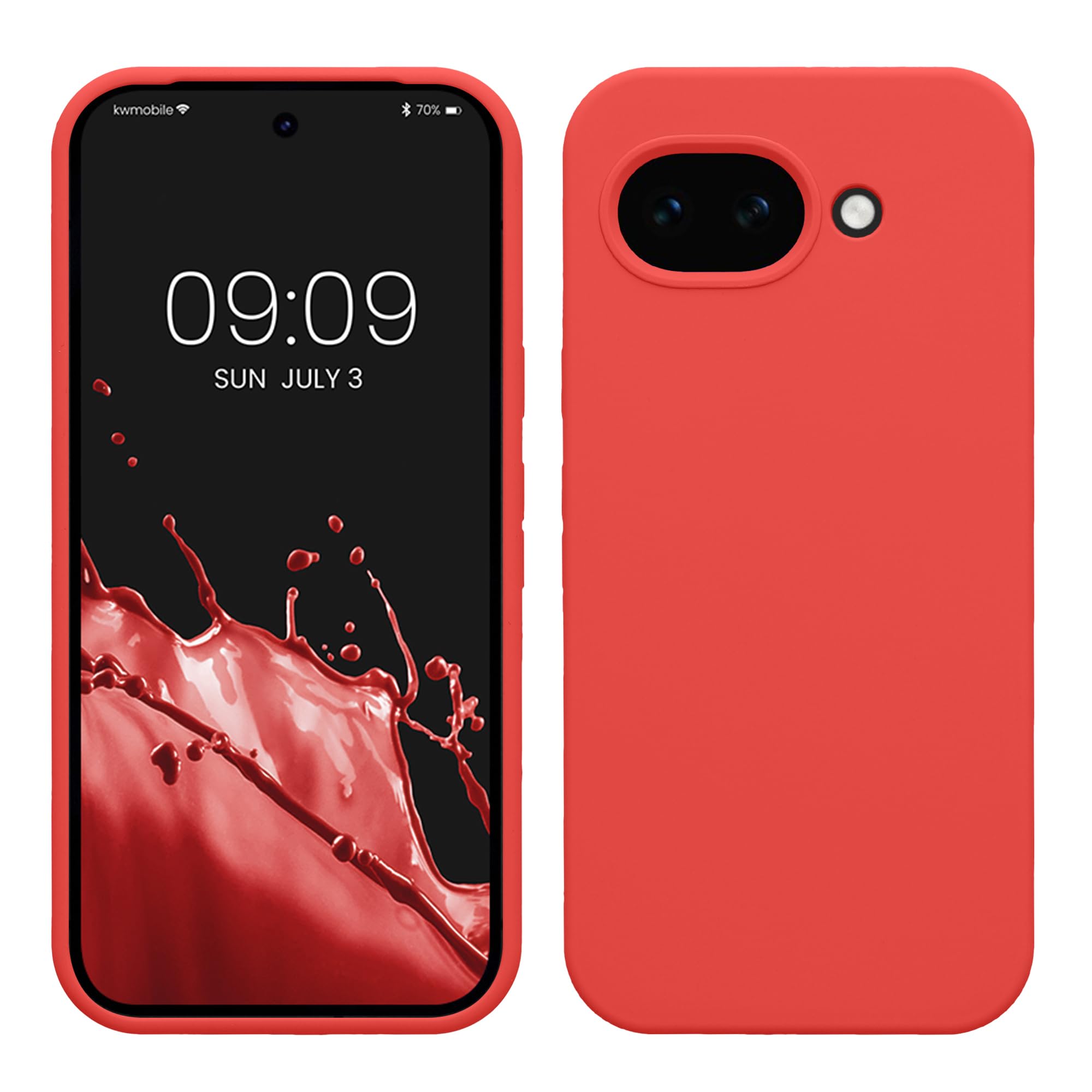 kwmobile スマホケース Google Pixel 10a対応 ケース - TPU リキッド シリコン カバー - 耐衝撃 傷防止 サラサラ Case ドルチェ ビータ