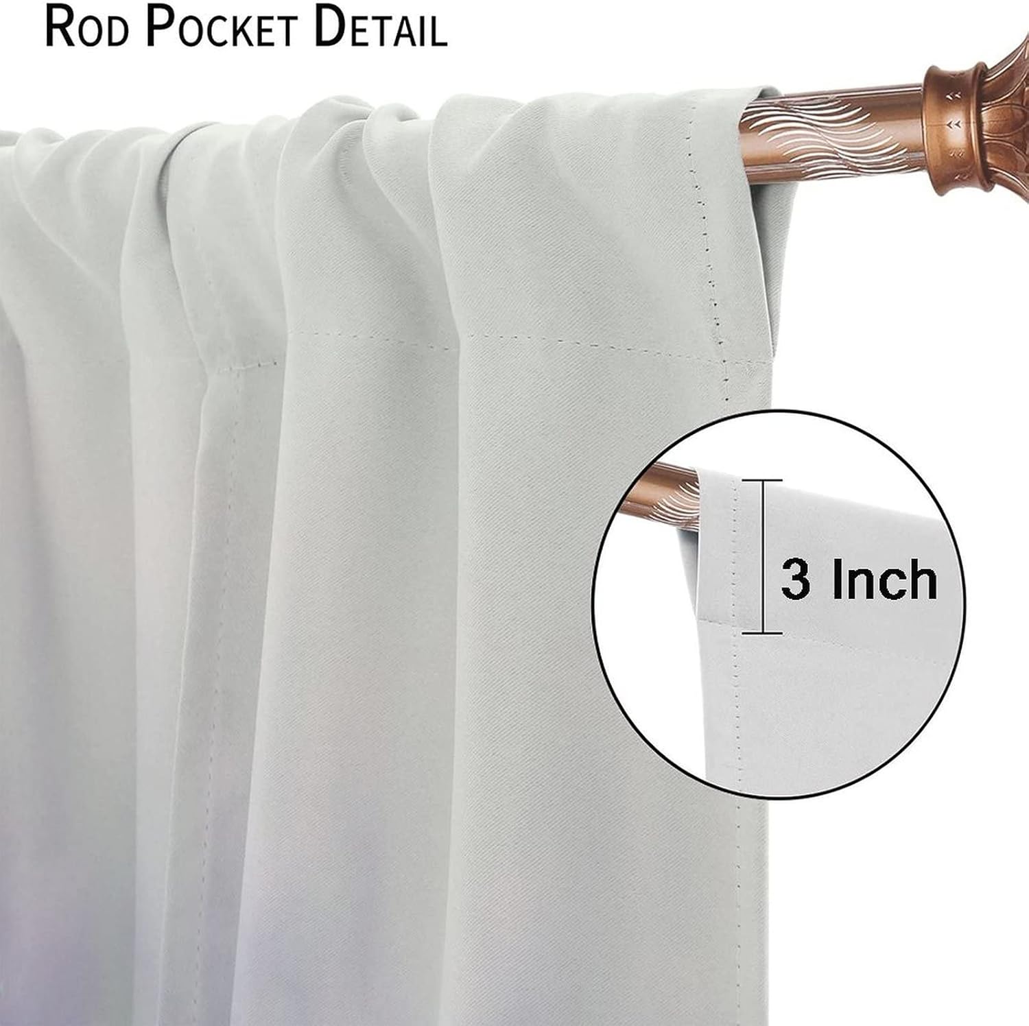 Lavender Blackout Curtain, Purple Floral Window Curtains Thermal Insulated Drapes Rod Pocket for Bedroom Dining Room Living Room Kitchen Cafe 2 Panels 42x45 in