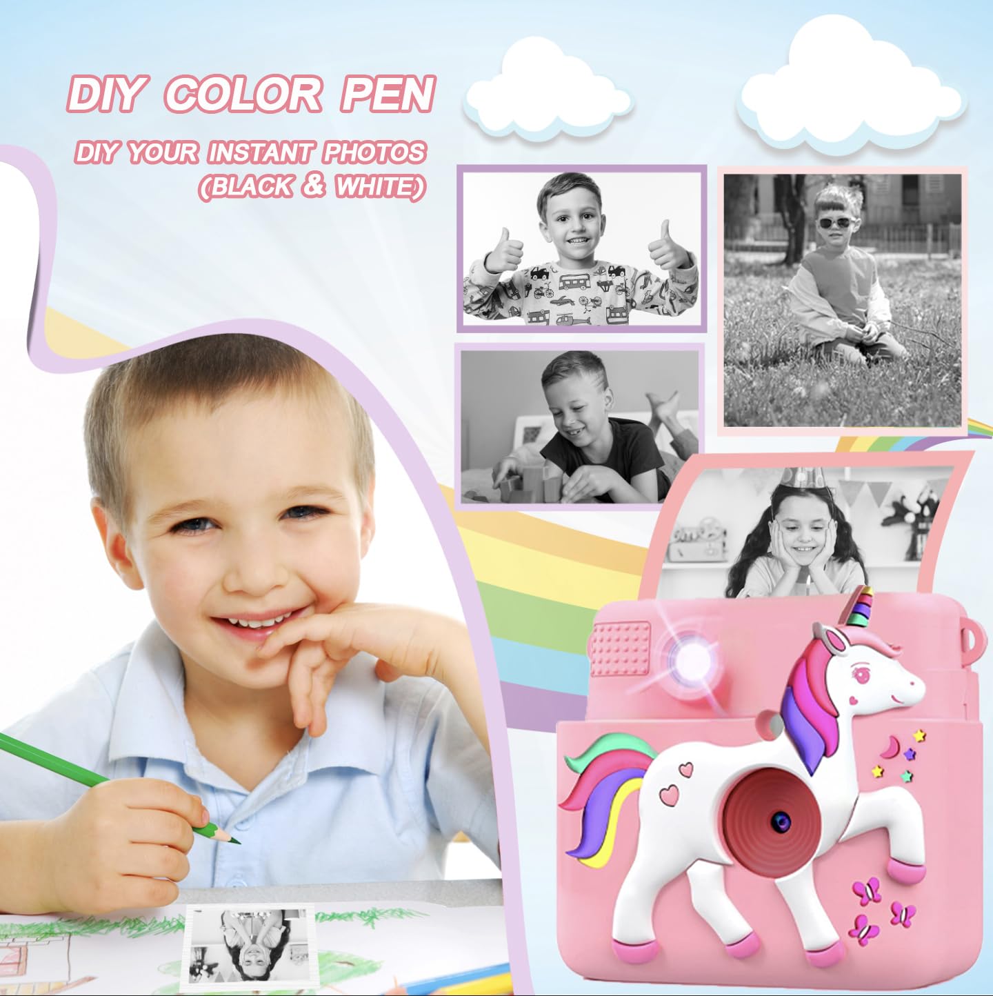 Creatief plezier: FUNKAM instantcamera voor kinderen