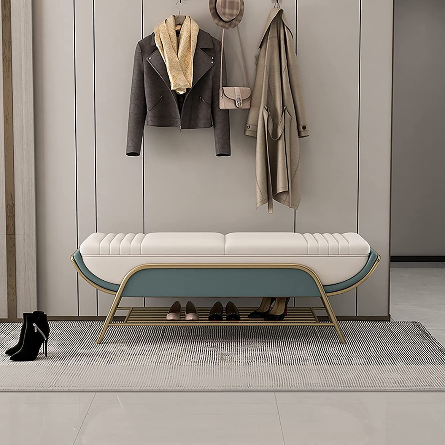 Banc de bout de lit pour ranger la chambre et organiser l'entrée