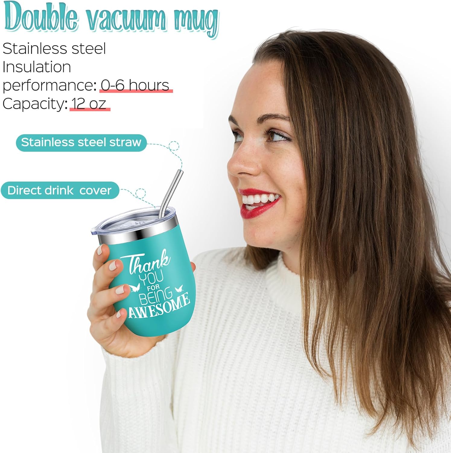 11 Pcs Farewell Gifts for Coworkers Women New Beginning Going Away Goodbye Gift Basket for Female Lady Boss Leaving(Blue,Thank You) - Image 5