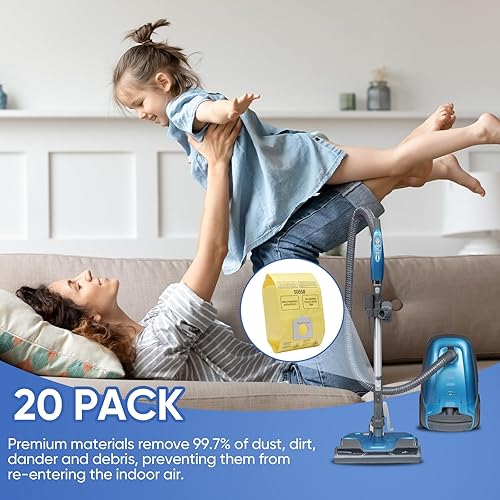 Miniatura 7 de Paquete de 20 bolsas de vacío compatibles con Kenmore Canister 5055, 50557,50558 y tipo C, C-18, 53292, 200 Series, 400 Series, 600 Series, 700