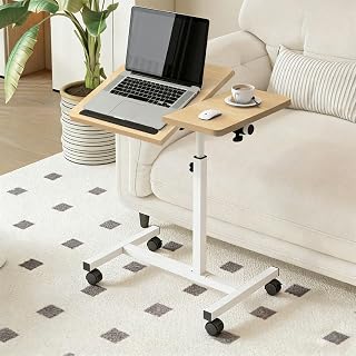 Mesa ajustável dobrável, mesa de notebook lateral com ajuste de altura (Nogueira-AB Flip)