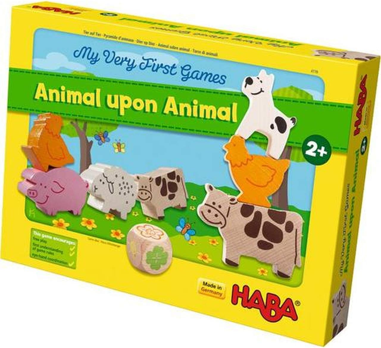HABA My Very First Games - Animal Upon Animal Wood Stacking Game (Made in Germany)