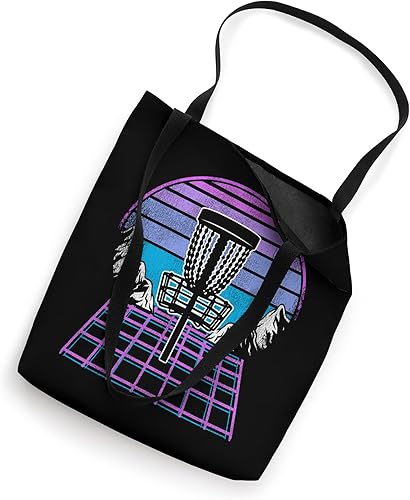 Miniatura 2 de Disc Golf Basket 90s Synthwave Sunset Retrowave Frisbee Golf Tote Bag
