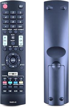 Replacement Remote Control Compatible for Sharp LCD LED Aquos TV GJ221-C LC32LE653U LC40LE653U LC43LE653U LC48LE653U LC55LE653U LC65LE645U LC65LE653U