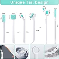 Vista 6 de Cepillo de limpieza pequeño para espacios reducidos, 8 piezas de cepillos de limpieza de hendiduras, herramienta para uso doméstico, cepillo