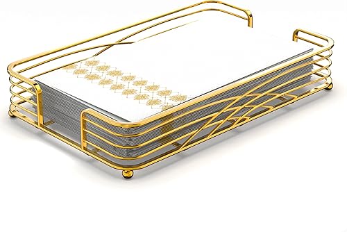 LEVIMETREE Servilletero para baño Servilletero para toallas de invitados, toallas de mano desechables para baño, bandeja de papel para toallas de