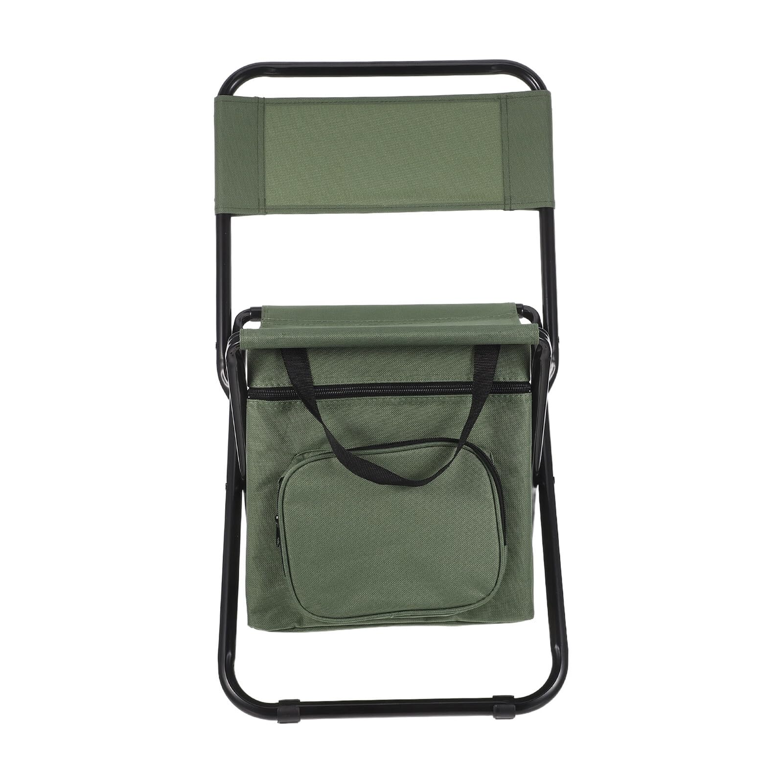 Chaise de camping portable et pliante avec dossier ergonomique et glacière