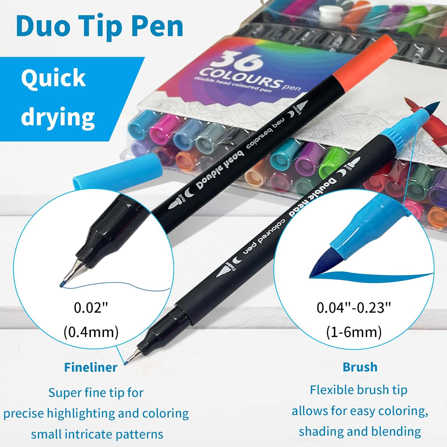 Kalysky Adult Coloring Book with Markers - Spiral Bound Coloring Book for Adults Relaxation with 36 Premium Markers | Stress Relief, Art Therapy, Mindfulness Gift - Image 3