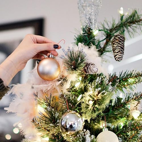 Miniatura 13 de 200 ganchos para adornos de Navidad, 2.4 x 0.5 pulgadas, ganchos para adornos de árbol de Navidad en forma de C con caja de almacenamiento, ganchos