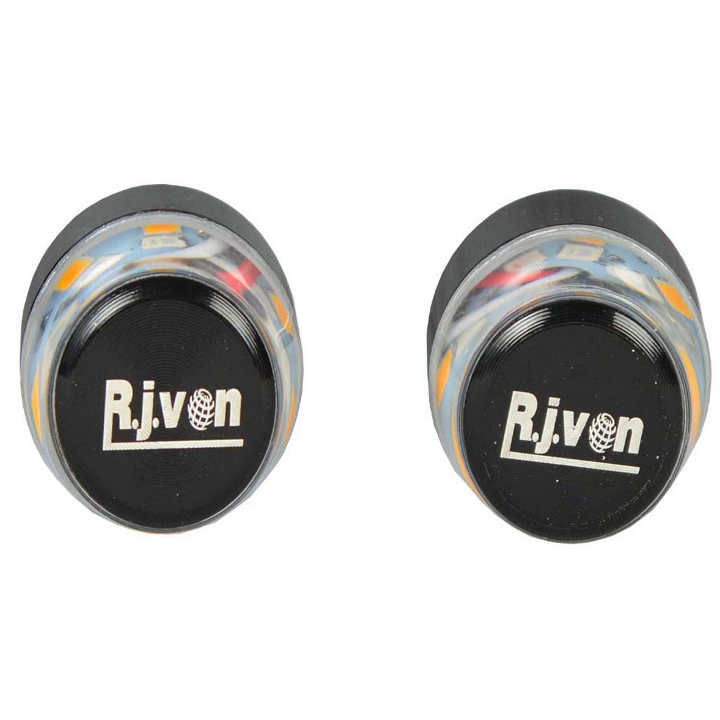 R.J.VON Bike Handle Bar Indicator (Set of 2, Blue and Amber)