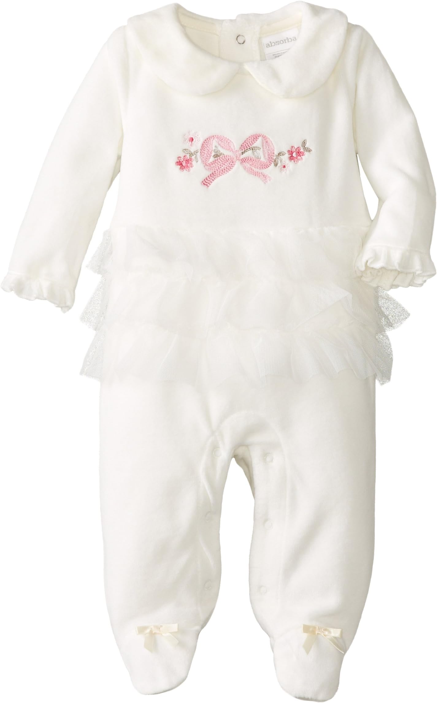 ABSORBA Baby-Girls Newborn G Velour Tutu Legging Set