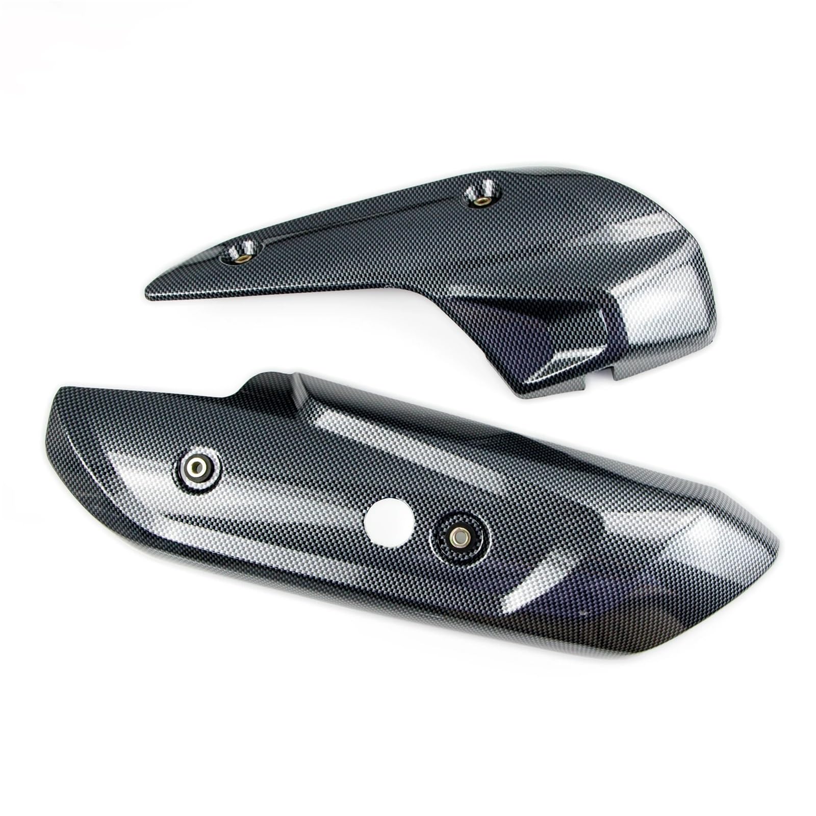 Antiscottatura Marmitta Moto Copri tubo di scarico per motocicletta adatto per TMAX530 DX SX TMAX560 TMAX 530 560 2017-2021 Protezione scudo termico(2 PCS Carbon Firber)