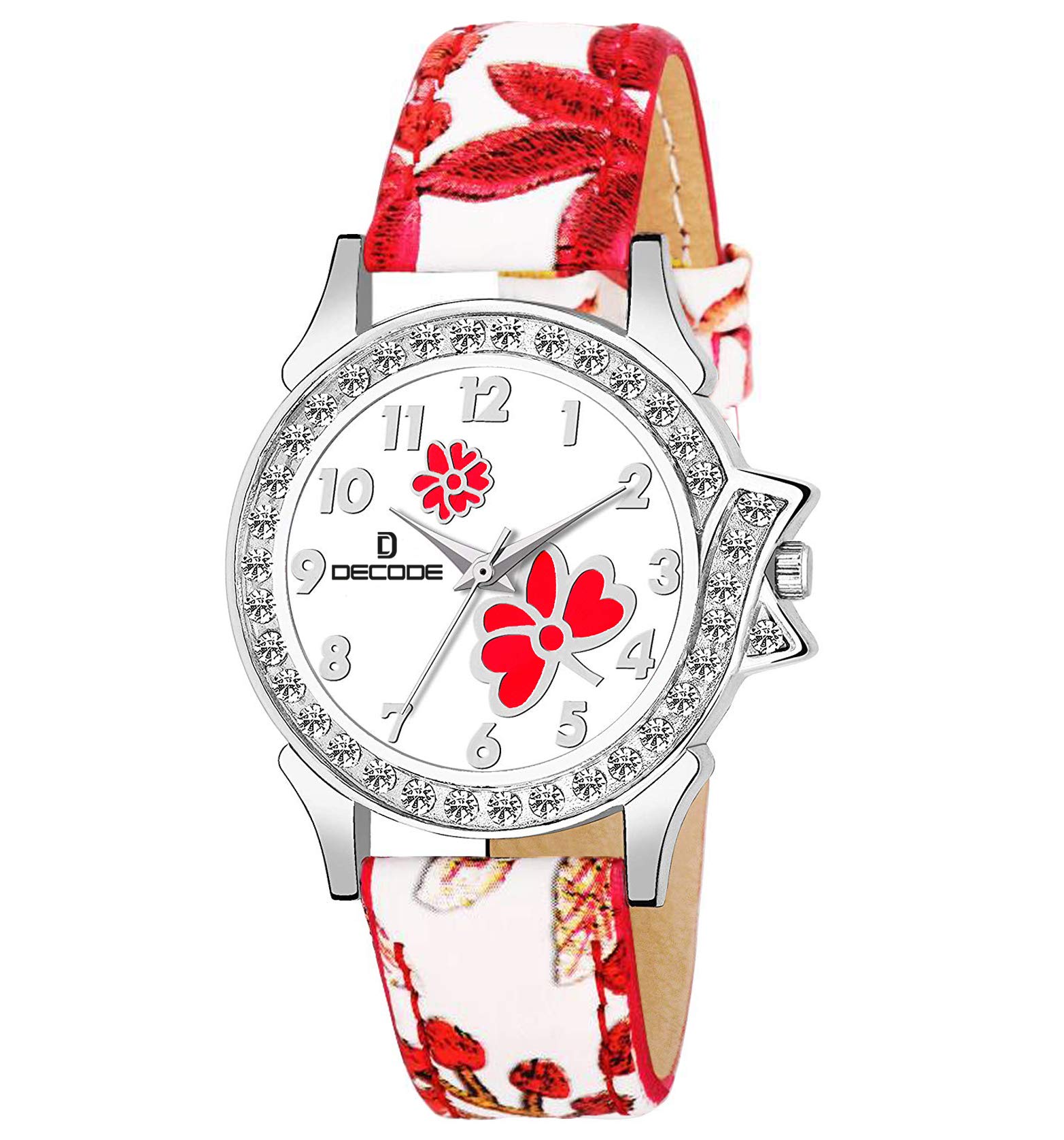 Decode Lr173 Red Flower Analog Wrist Watch Desertcart Seychelles