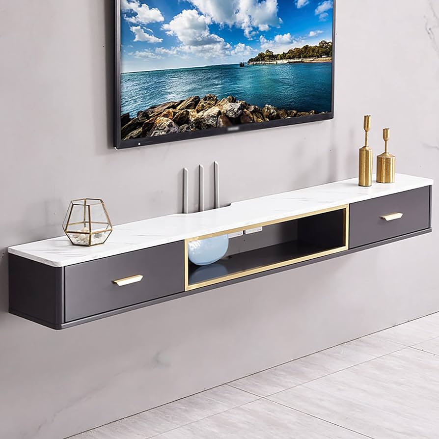 Amazon.com: IBOWZ Floating TV Stand Cabinet Floating Tv