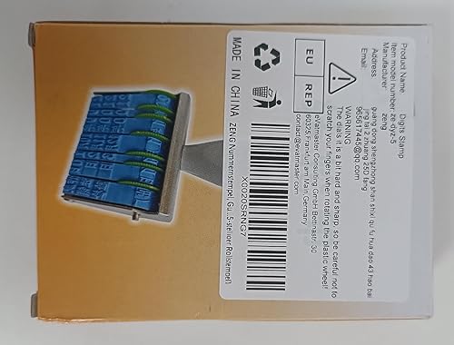 Miniatura 9 de ZENG Sello numérico, sello de goma personalizado, símbolo de número de dígito, rueda rodante, sello de tinta multifunción para álbumes de recortes