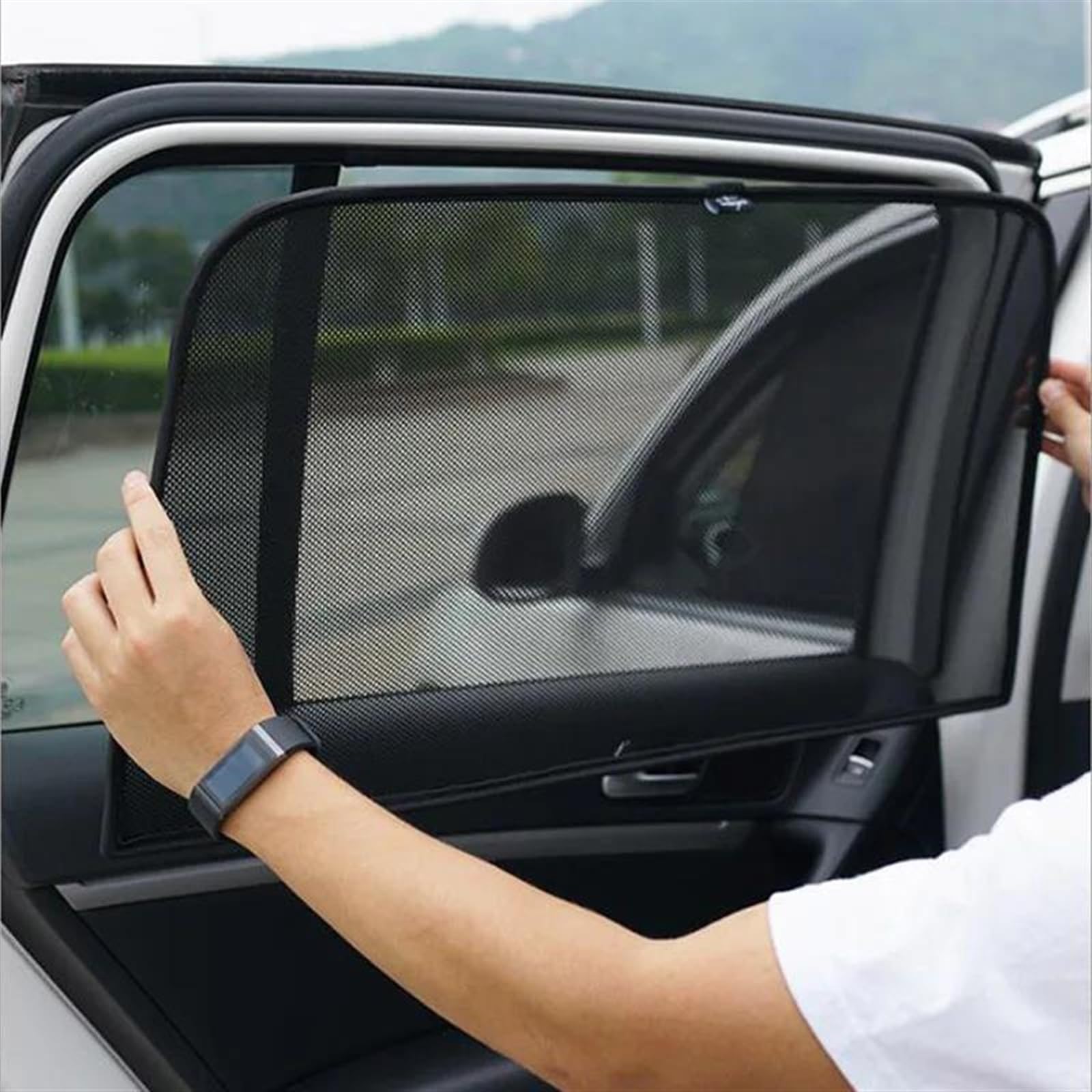 Cortinillas Coche Parasol Magnético para Coche, Marco Cortina Parabrisas, para VW, para Tiguan MK1, 5N, 2007, 2008, 2009, 2010, 2011, 2012, 2013, 2014, 2015, 2016 Parasol Ventana Coche