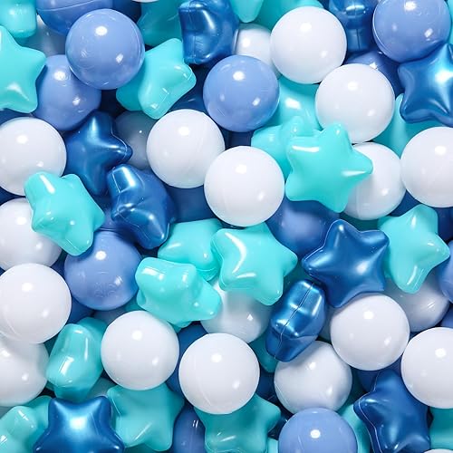 STARBOLO Pelotas para hogueras  100 unidades  4 colores  Pelotas de juguete de plástico a prueba de aplastamiento para niños, bolas de océano de oso