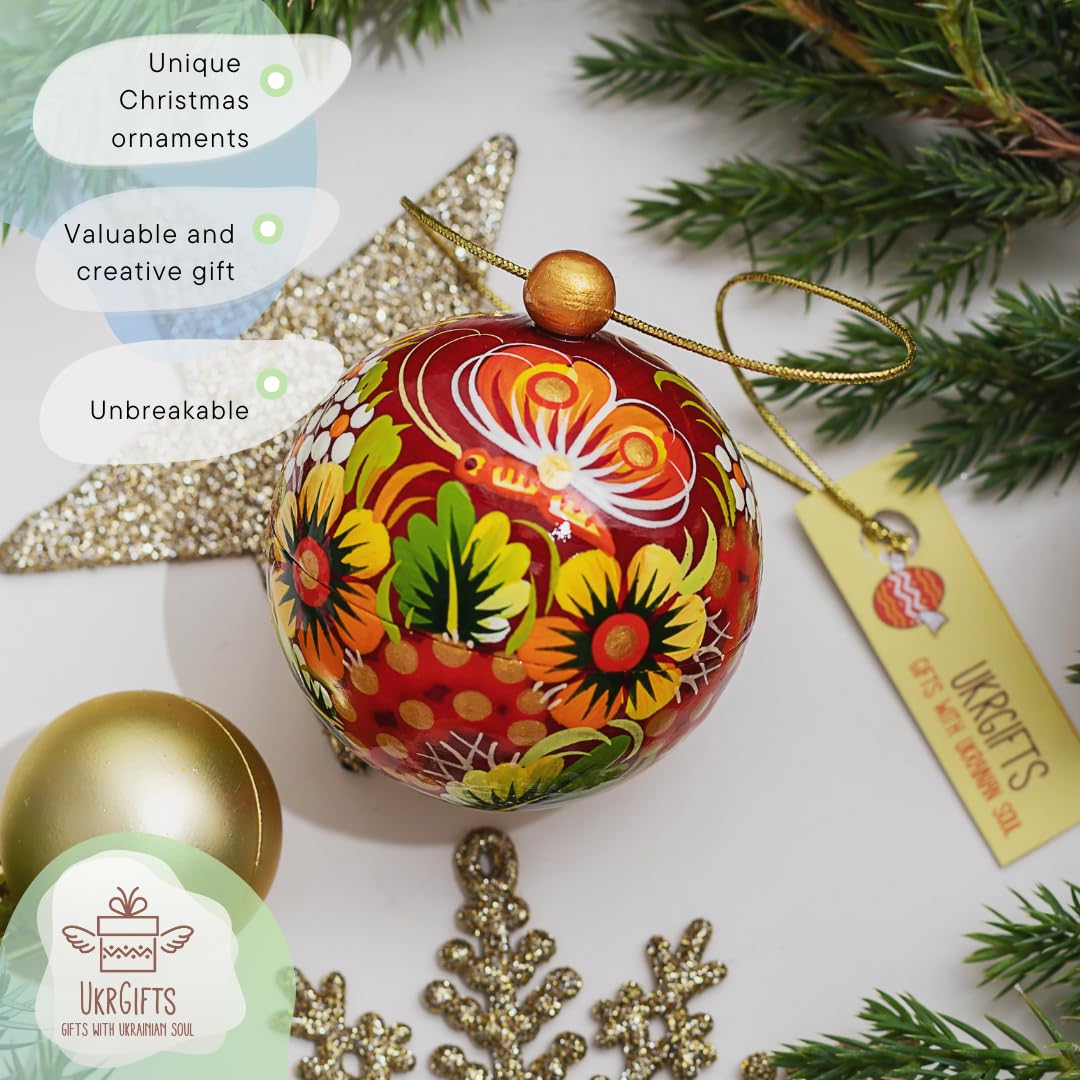 Exklusiver Weihnachtsschmuck Set aus Holz - Christbaumkugel und Glöckchen. Glocke 6.5 und Christbaumkugel 7 cm, lässt sich öffnen, Traditionelles Kunsthandwerk