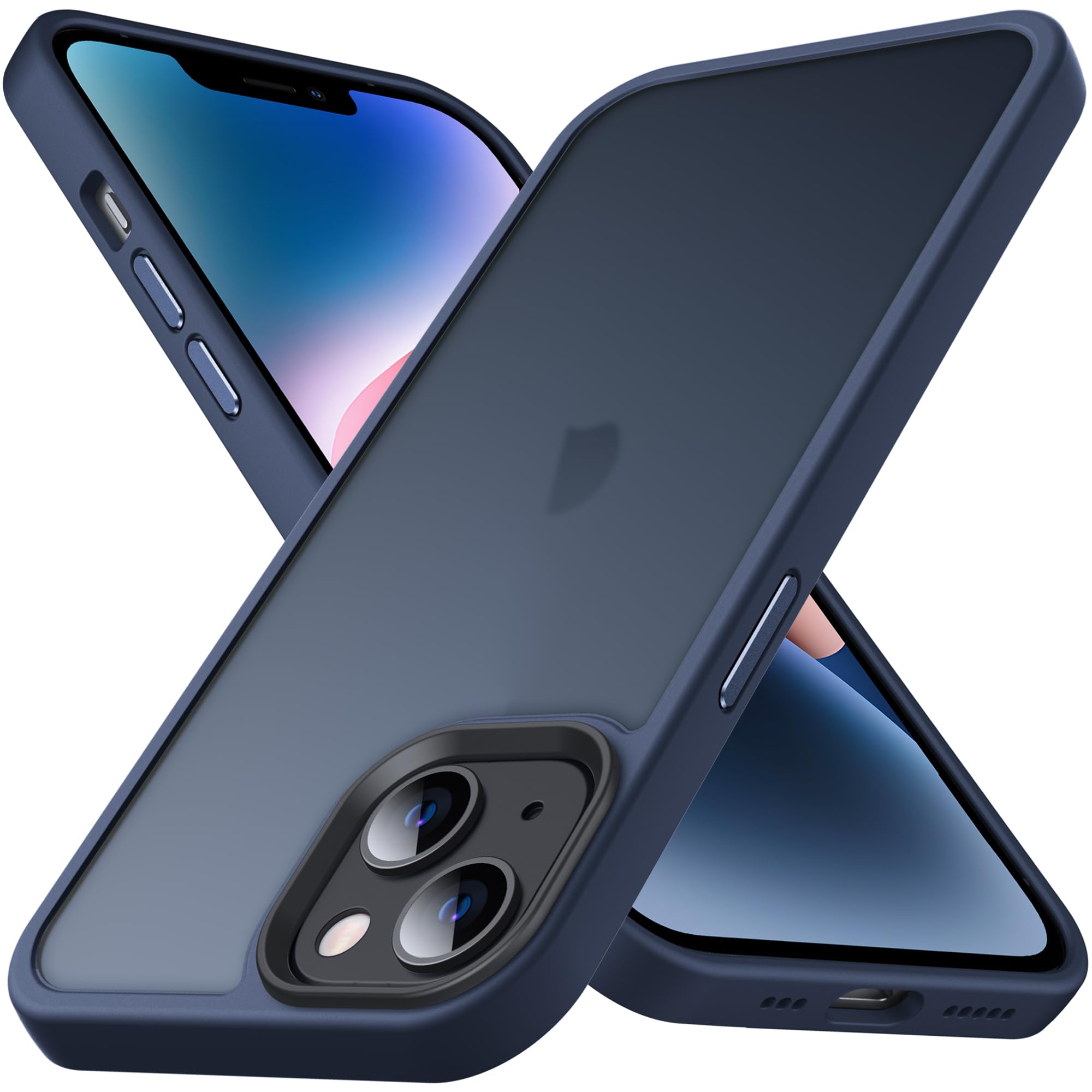 Anqrp Designed for iPhone 15 Case, [Support Wireless Charging] Soft Silicone Slim Anti-Scratch Phone Case Cover for iPhone 15 6.1 inch, Blue