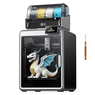 Creality K2 Combo 3D Printer, Multicolor Printing with CFS, High-Speed 600mm/s, Smart Auto Leveling, Quiet Printing, 300°C Nozzle, Dual AI Camera, Direct Drive Extruder, Build Volume 260x260x260mm - Amazon product rated Grade A